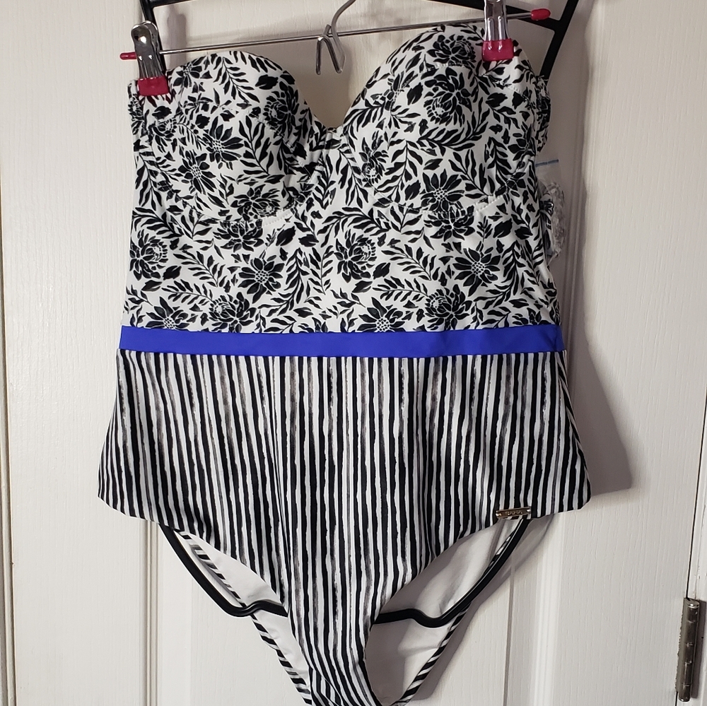 SAHA padded Bustier swimsuit XL